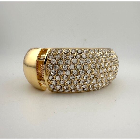 Wide Rhinestone Bangle Bracelet - Picture 10 of 13